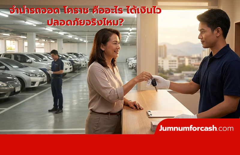 จำนำรถจอด โคราช คืออะไร ได้เงินไว ปลอดภัยจริงไหม?