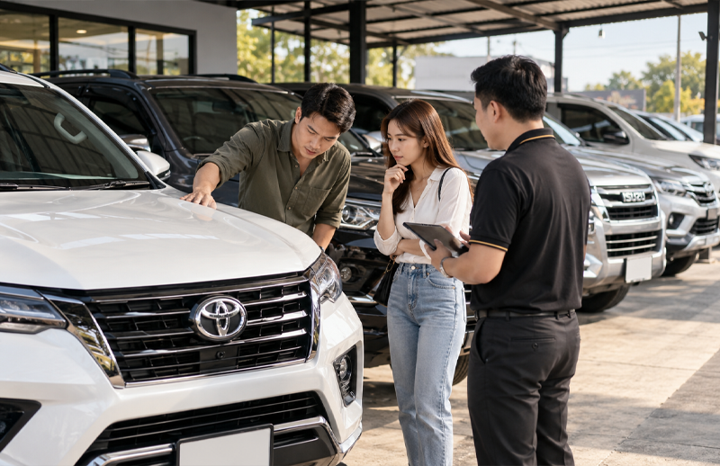 รถรุ่นไหนรักษามูลค่าดี รถมือสอง Toyota SUV และรถกระบะที่ขายต่อได้ราคา
