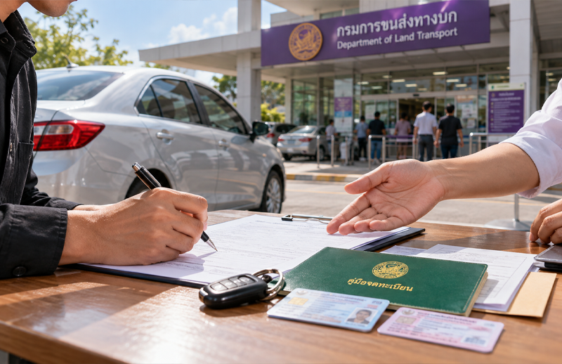 โอนรถยนต์ 2569 ขั้นตอนตรวจเอกสารและการเปลี่ยนกรรมสิทธิ์รถ